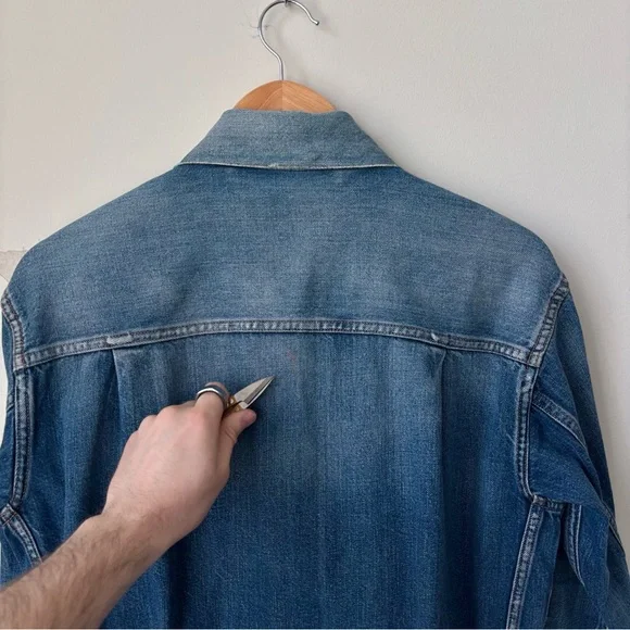 Ralph Lauren Purple Label Denim Jacket Men’s S Indigo Made in Italy Luxury